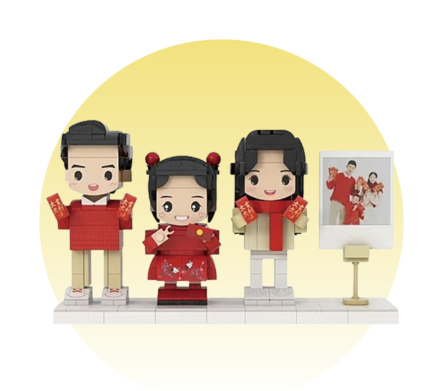 custom building block portrait