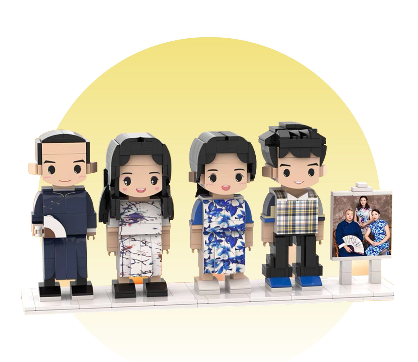 custom building block portrait