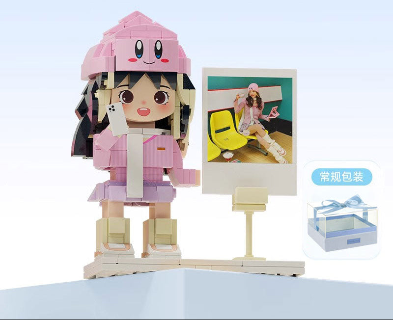 custom building block portrait