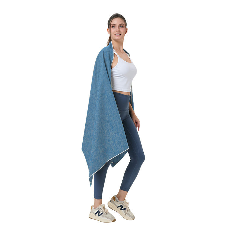 Outdoor magnetic beach bath towel