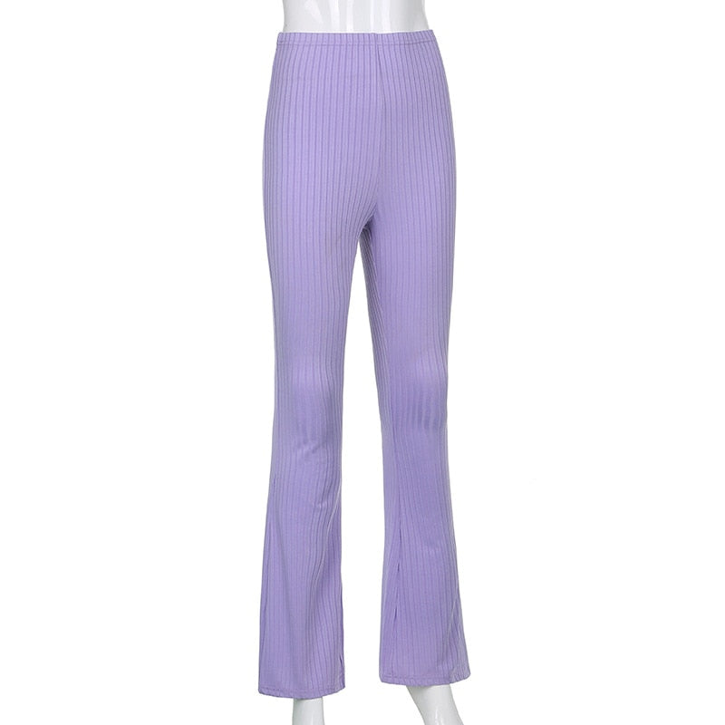 Y2K High Waist Bell Bottom Pants