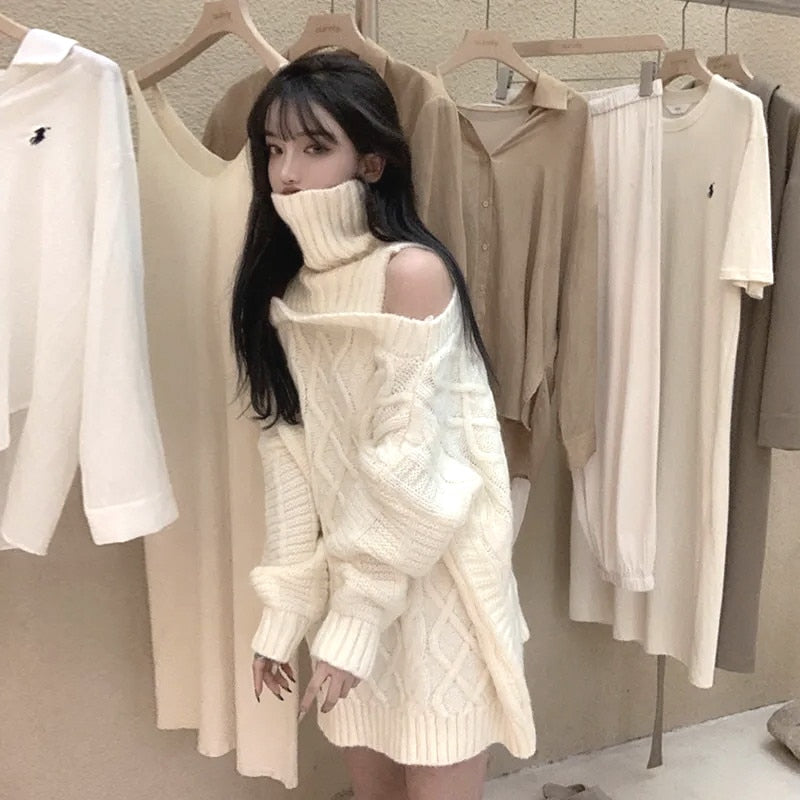 Soft Girl Sweater Turtleneck Pullover