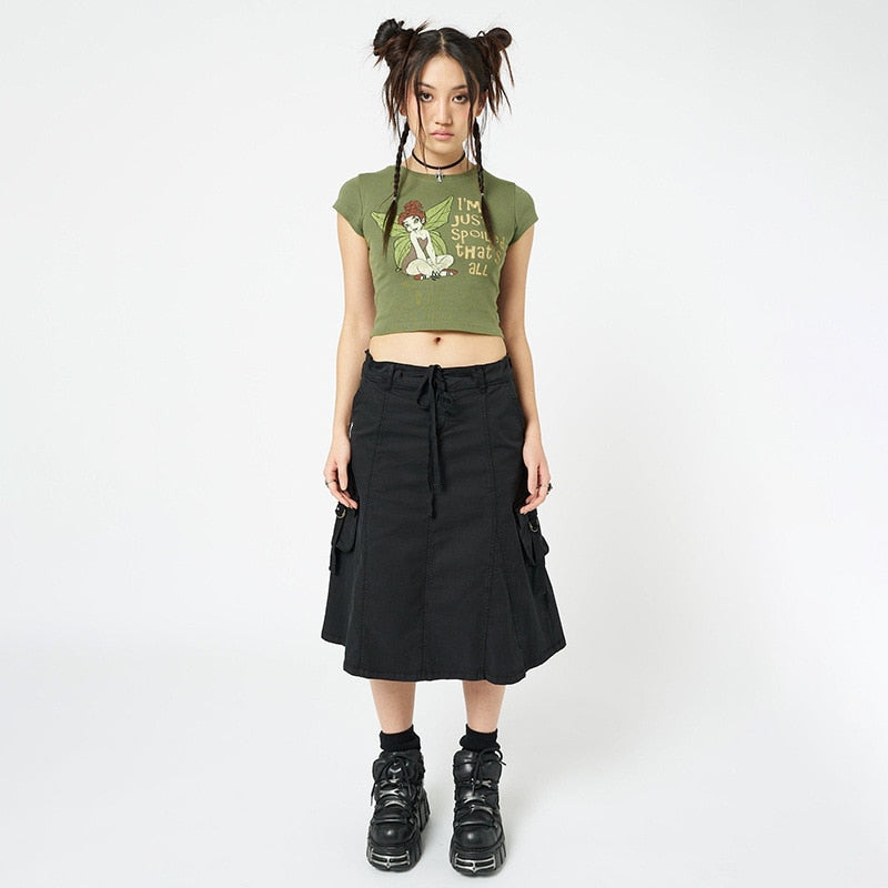 Fairycore Pixie Graphic Crop Top