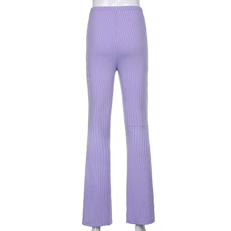 Y2K High Waist Bell Bottom Pants