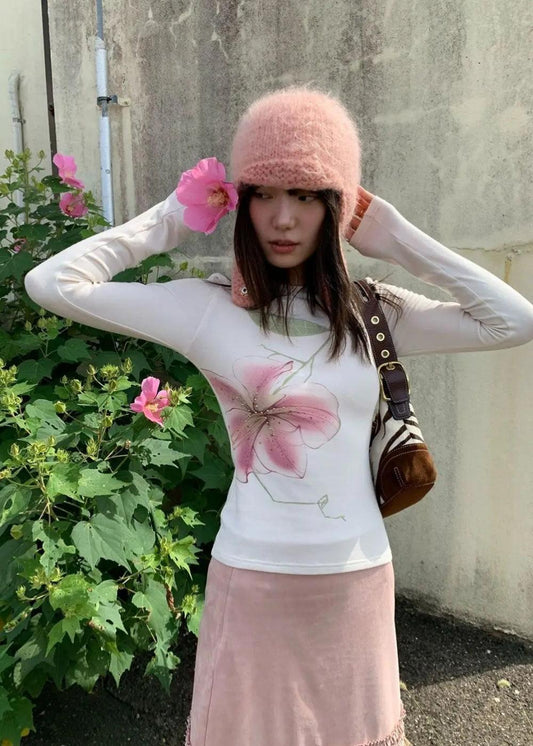 Soft Girl Lilium Top Cream