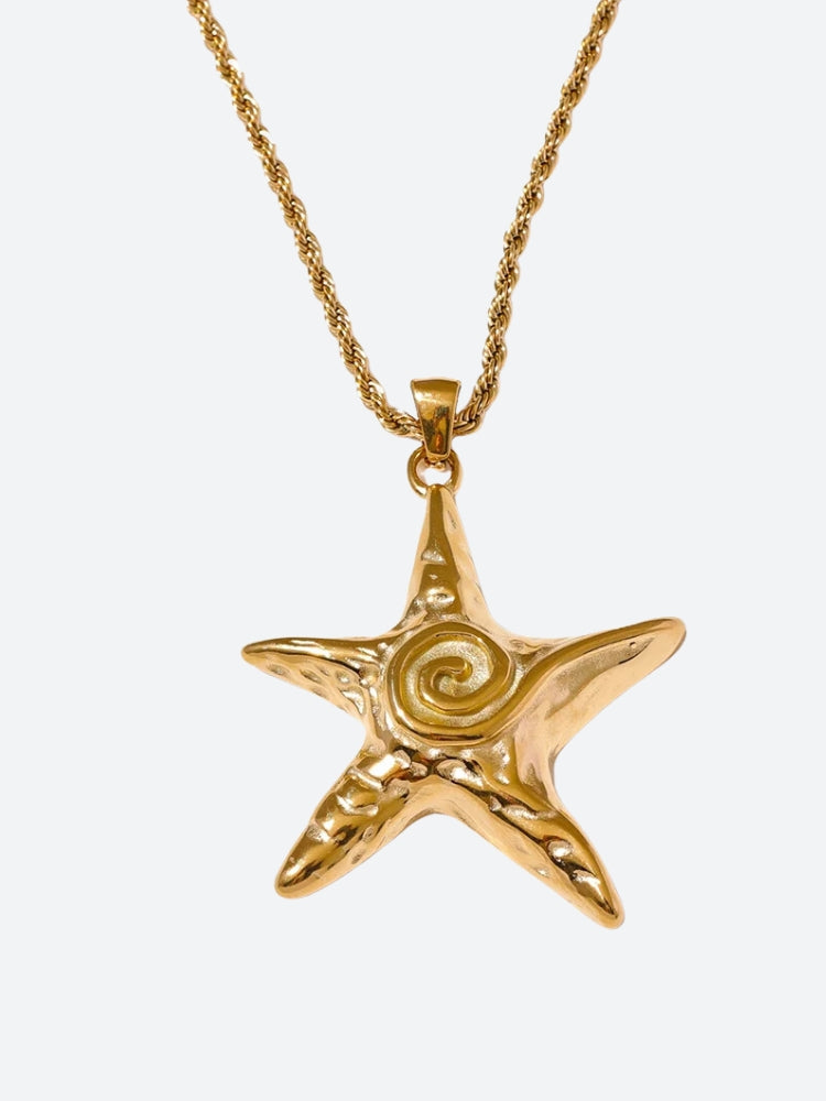 Starfish Necklace Gold