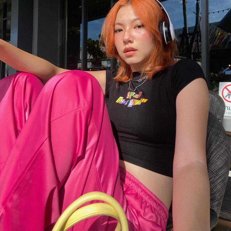 Still That B*tch Crop Top Black