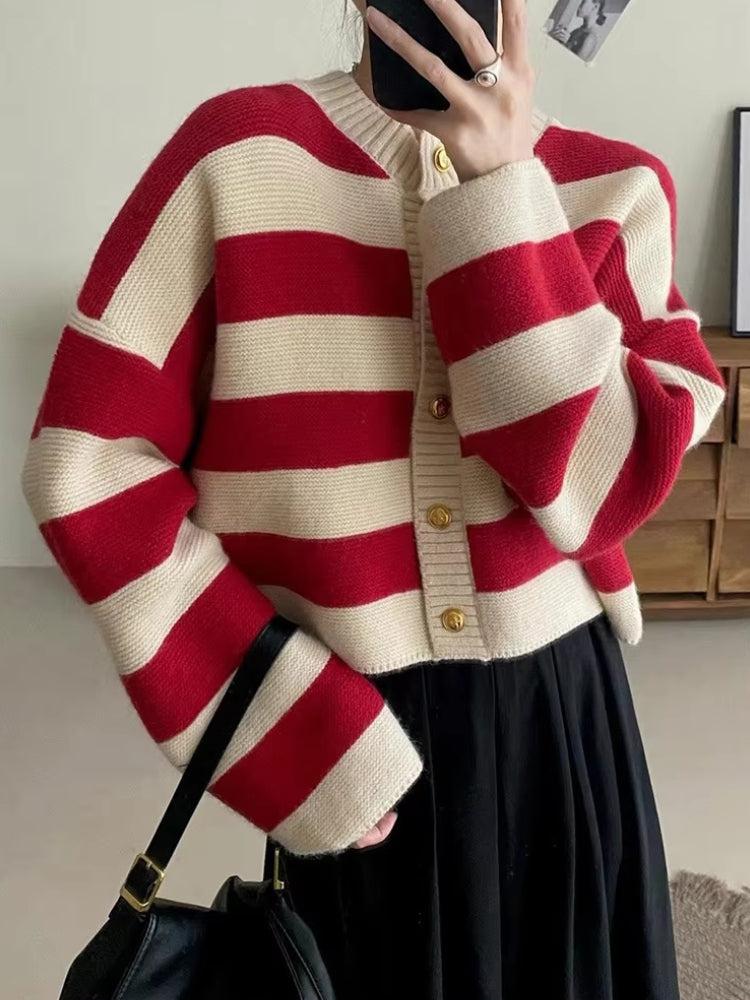 Striped Pink Cardigan