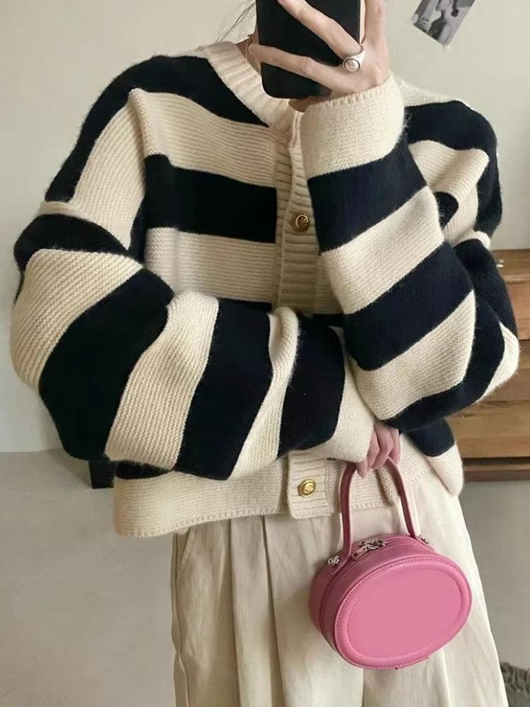 Striped Pink Cardigan