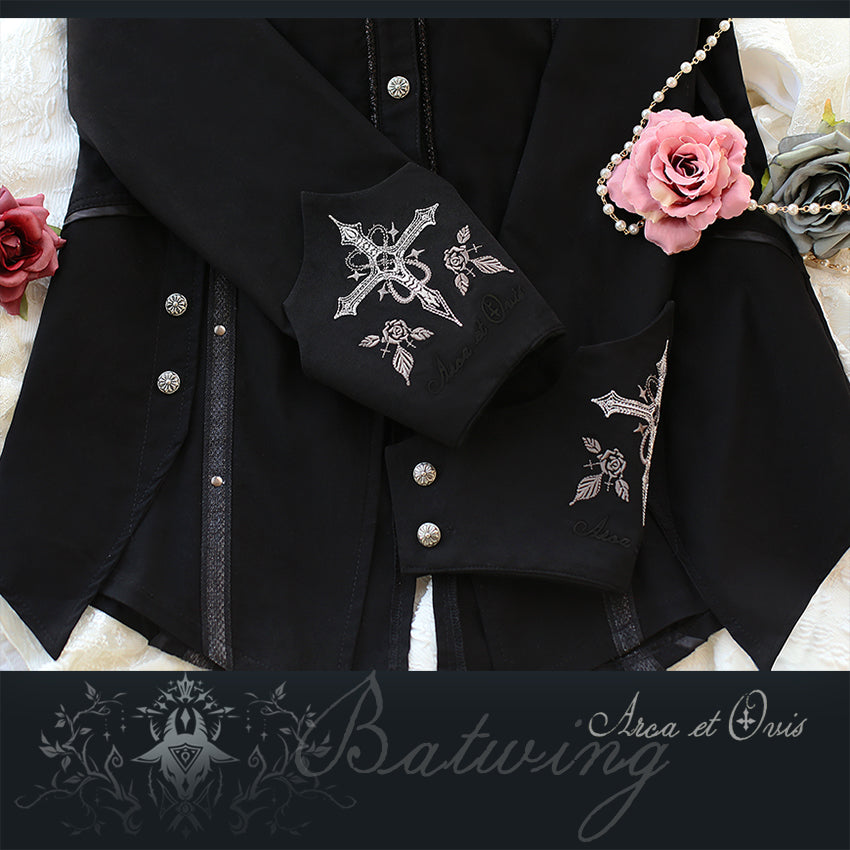 Gothic Lolita Blouse Ouji Fashion Lolita Shirt Long Sleeve