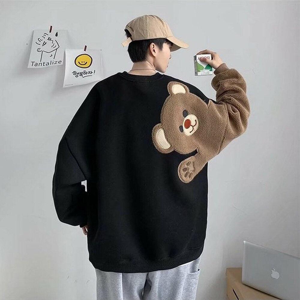 Weirdcore Bear Sleeve Sweatshirt