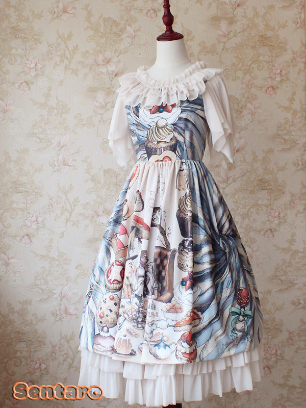 Summer Fly Sleeves Lolita Chiffon Blouse