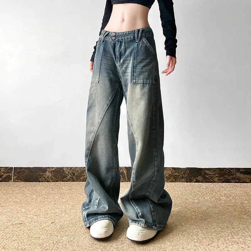 Y2K Baggy Jeans Blue