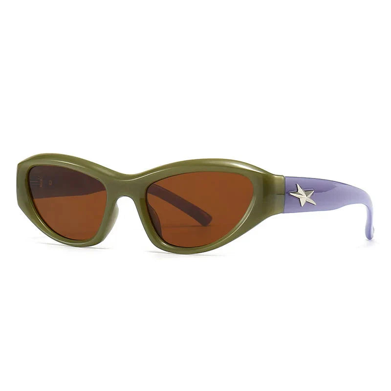 Y2k Star Wrap Around Sunglasses