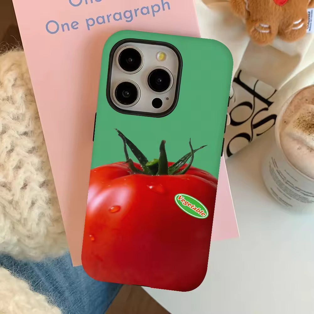 Tomato & Green Pepper iPhone Case