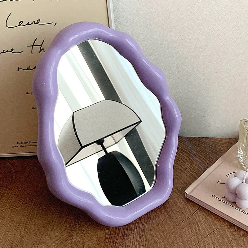 Pastel Wavy Mirror Purple