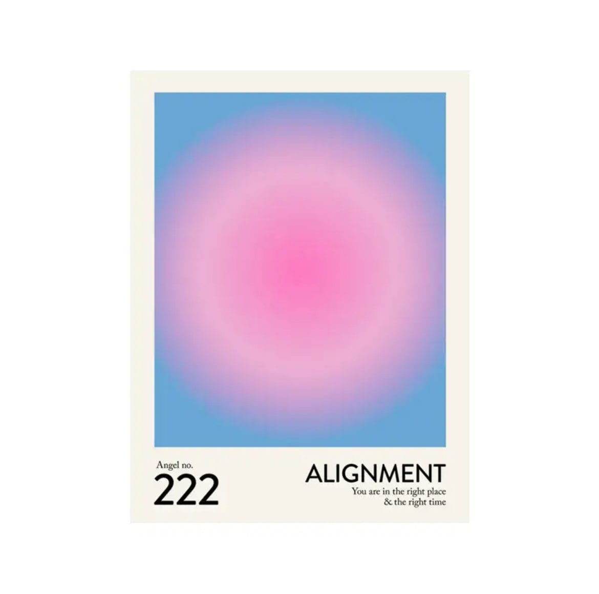 Angel Number Wall Poster 222