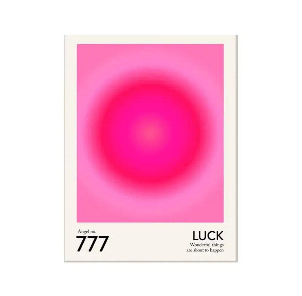 Angel Number Wall Poster 777