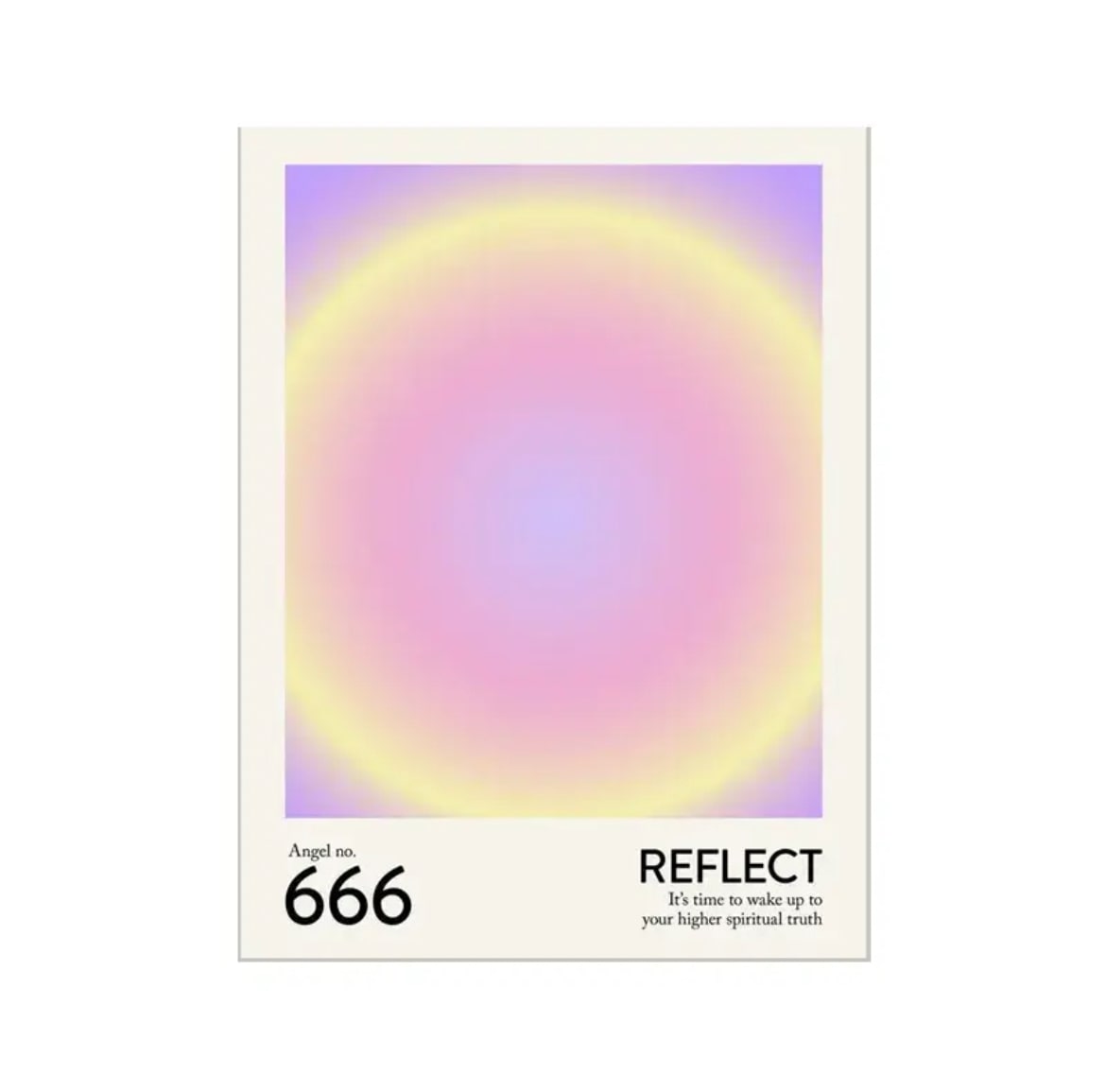 Angel Number Wall Poster 666