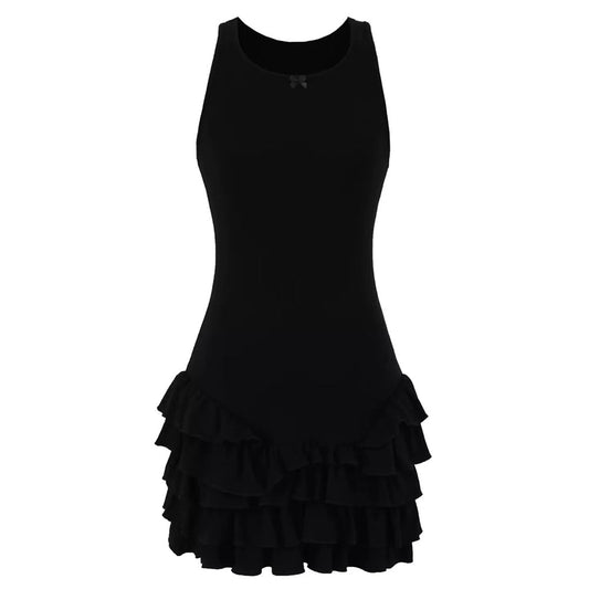 Ballerina Capucina Ruffle Dress Black