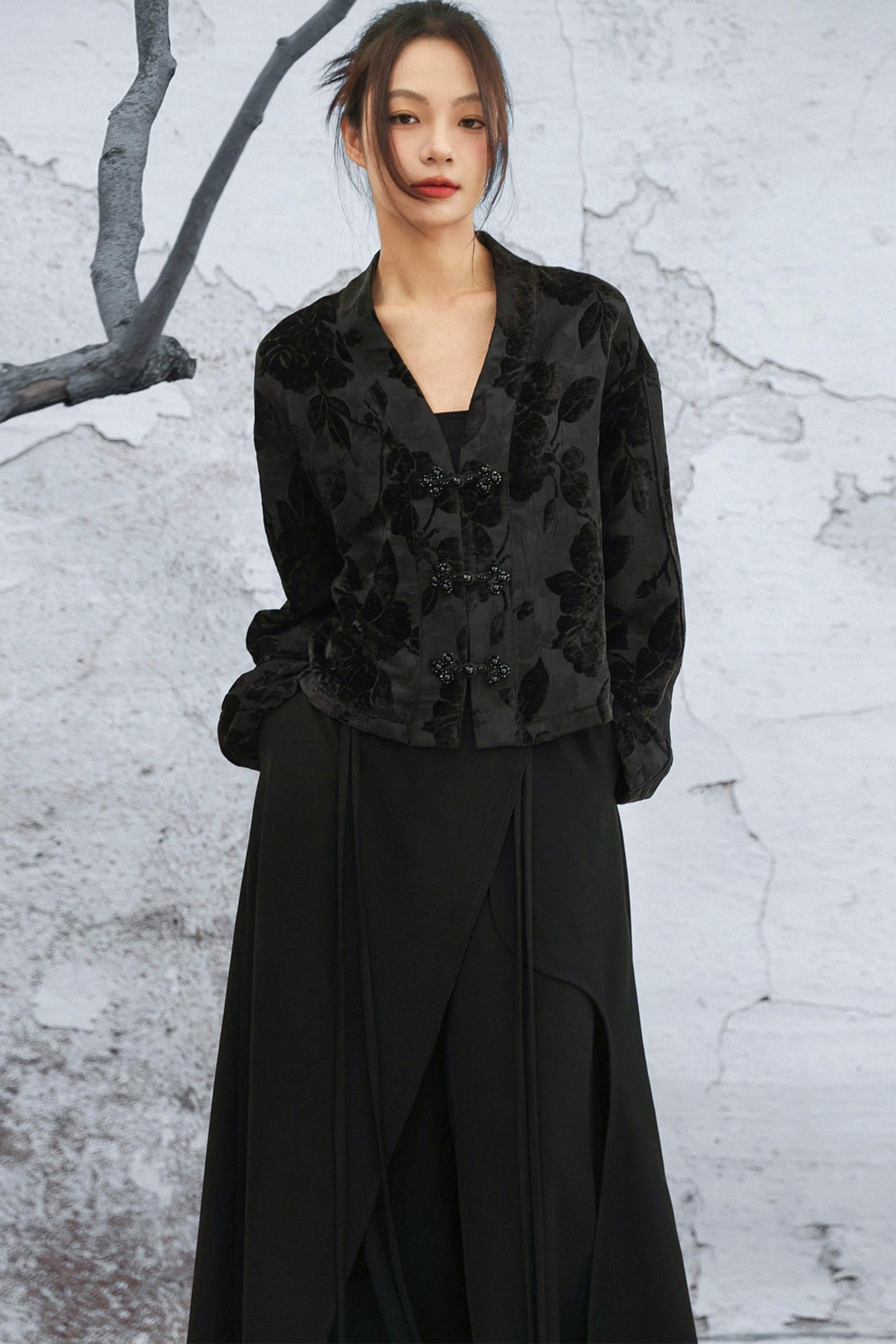 Edgy Jacquard Jacket