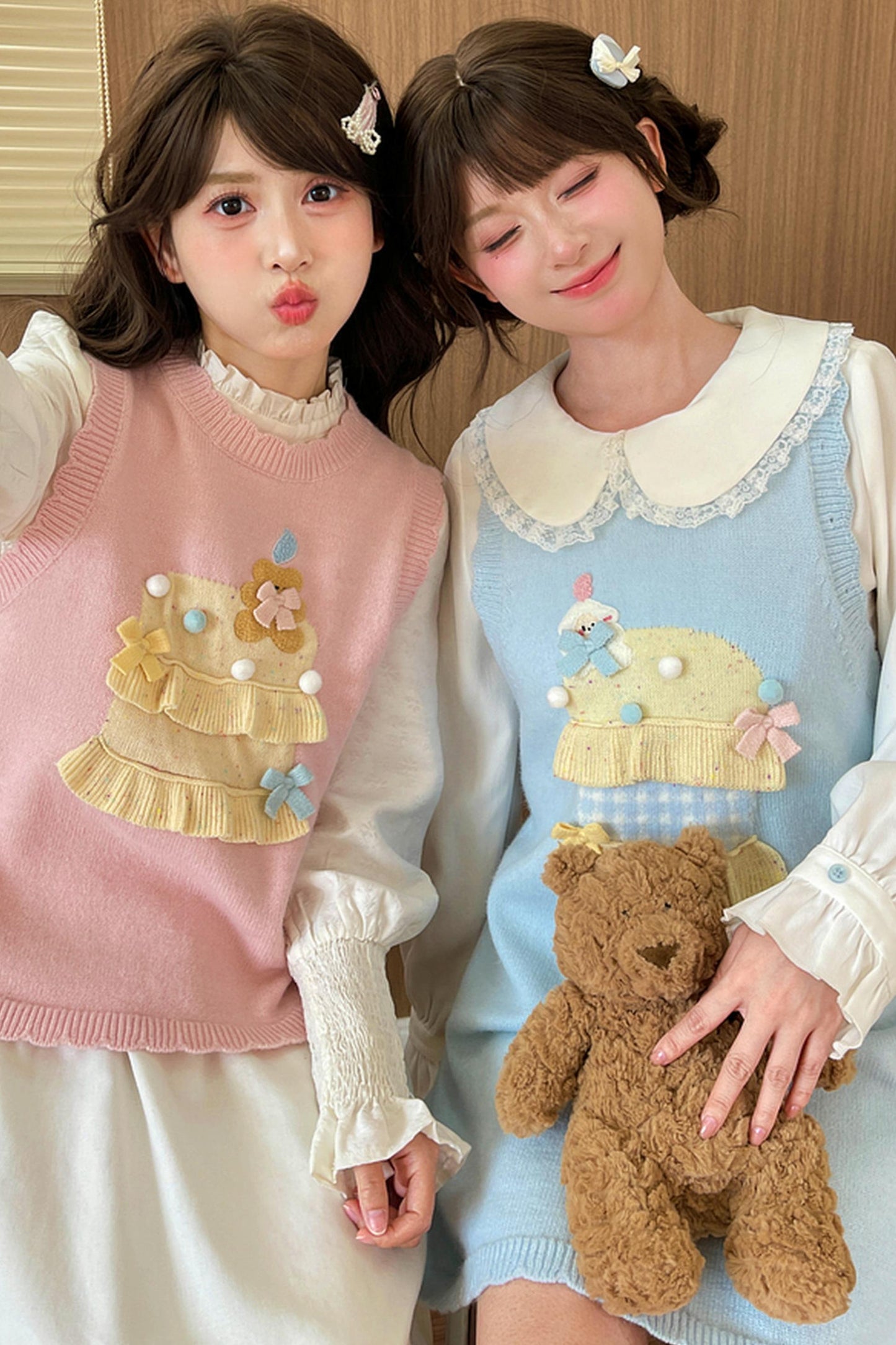 Mori Girl Knitted Vest + Dress