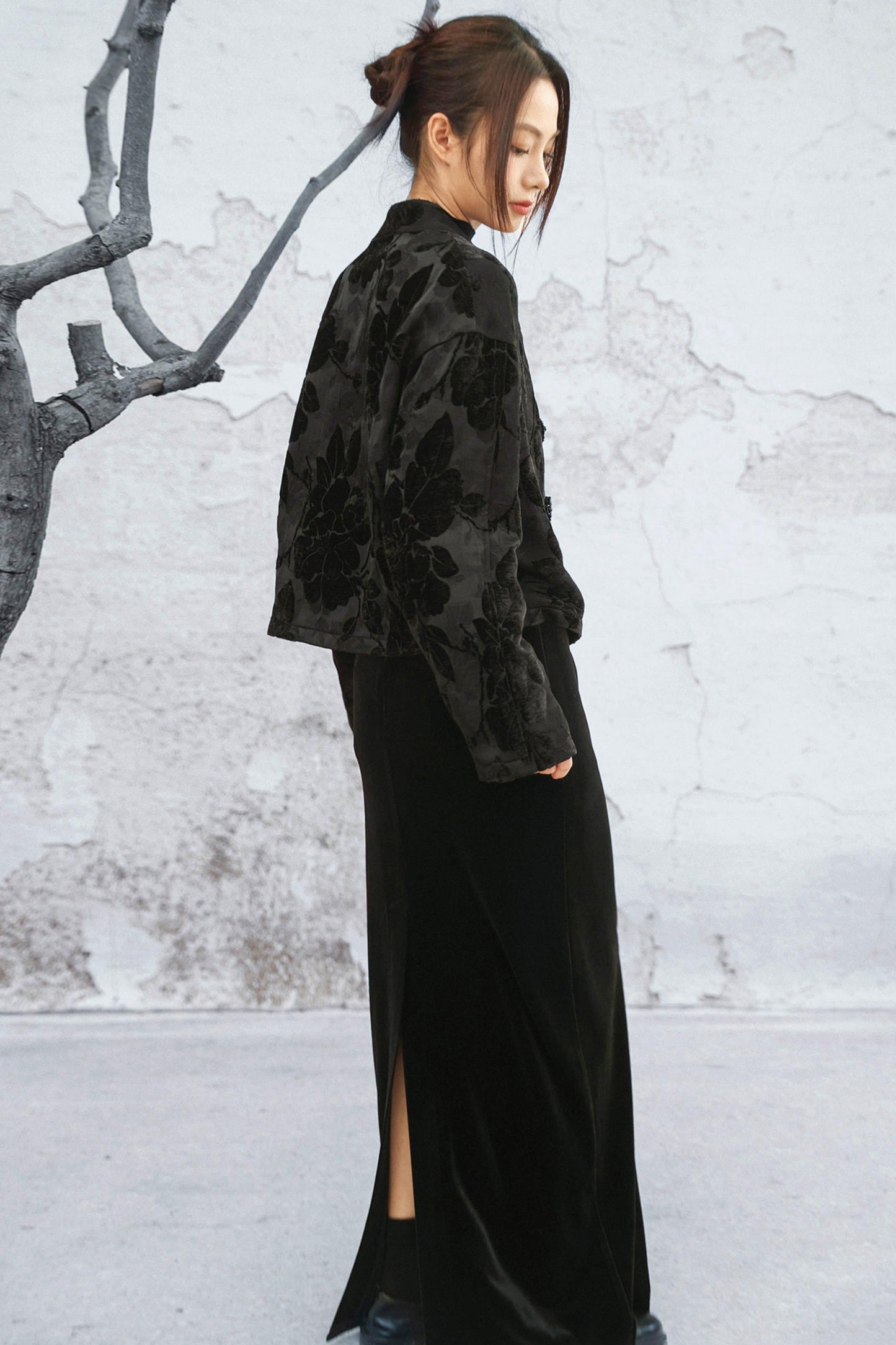 Edgy Jacquard Jacket