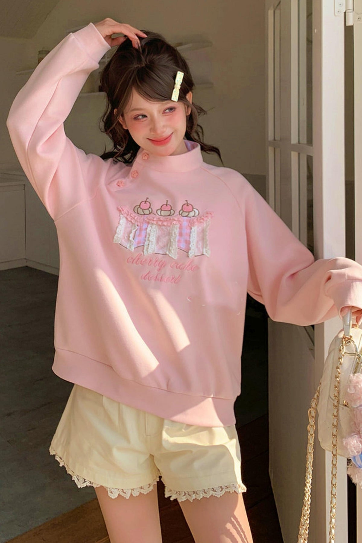 Embroidered Mori Girl Sweatshirt