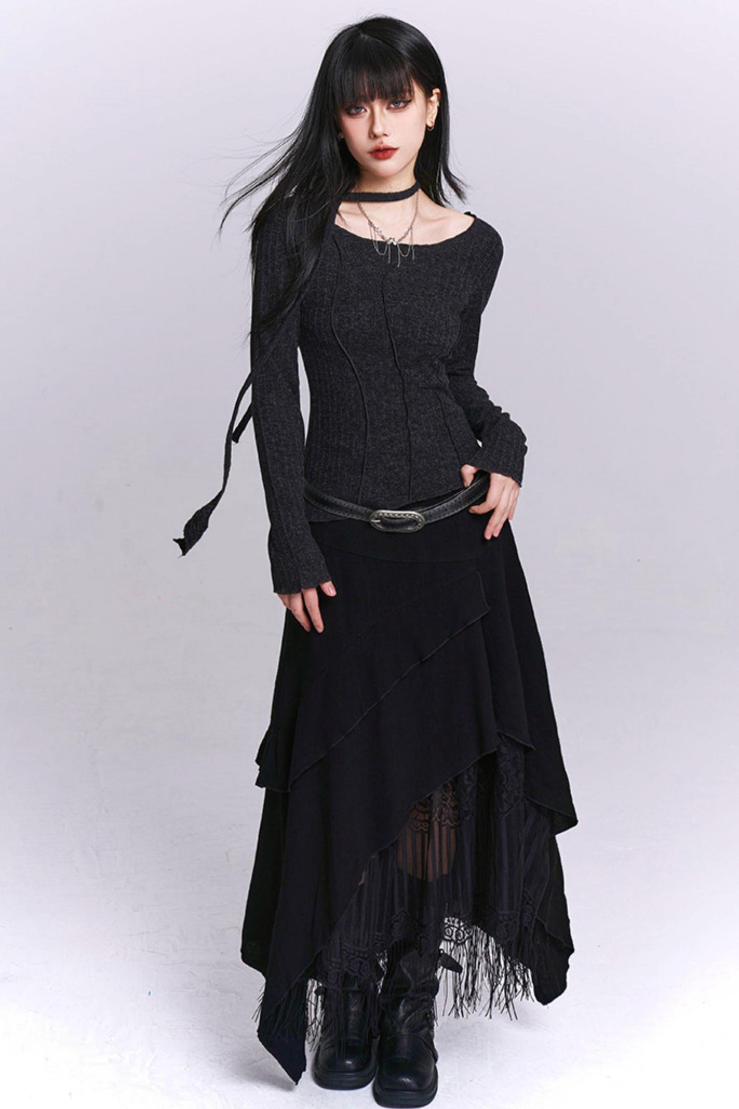 Edgy Slim Fit Top