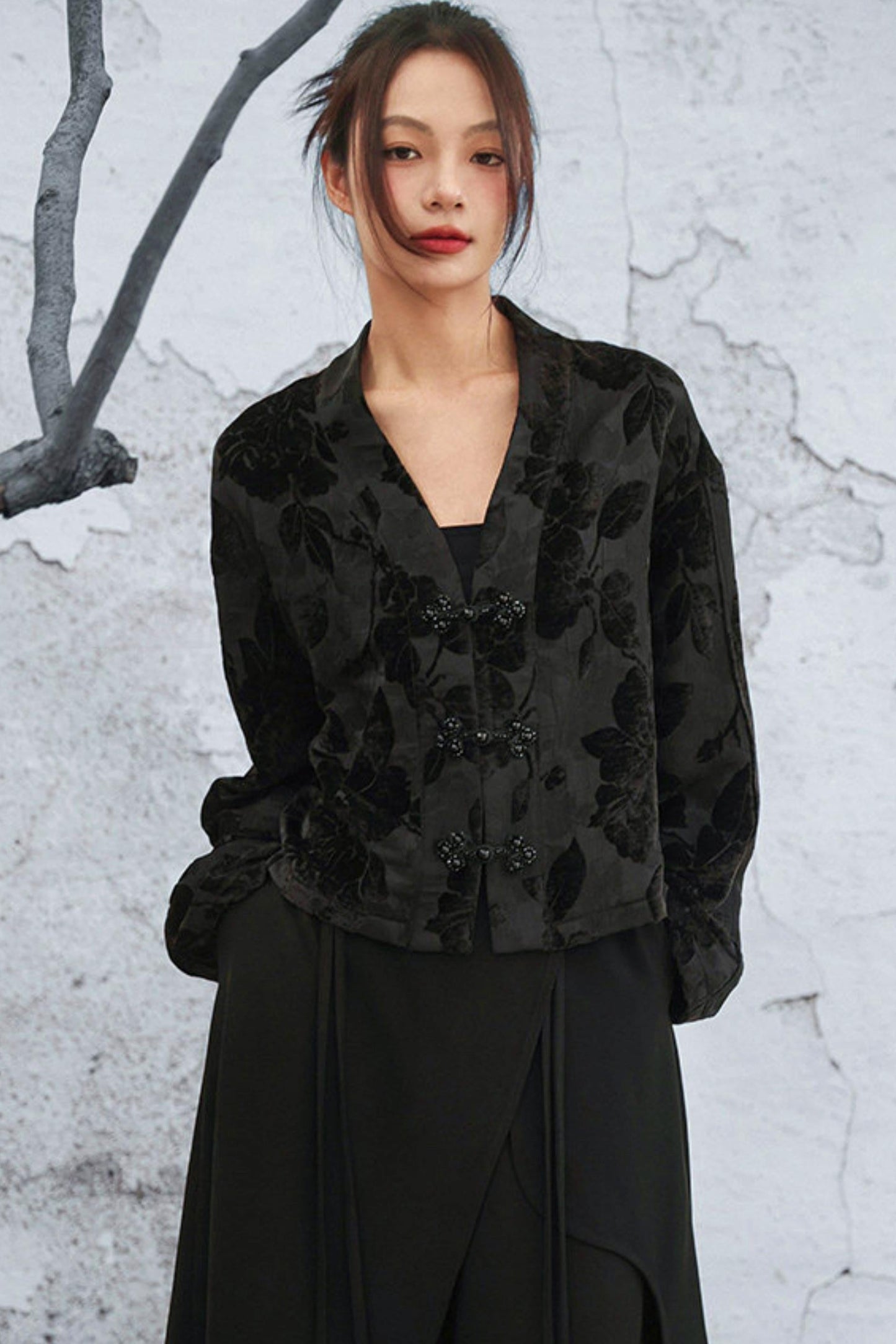 Edgy Jacquard Jacket