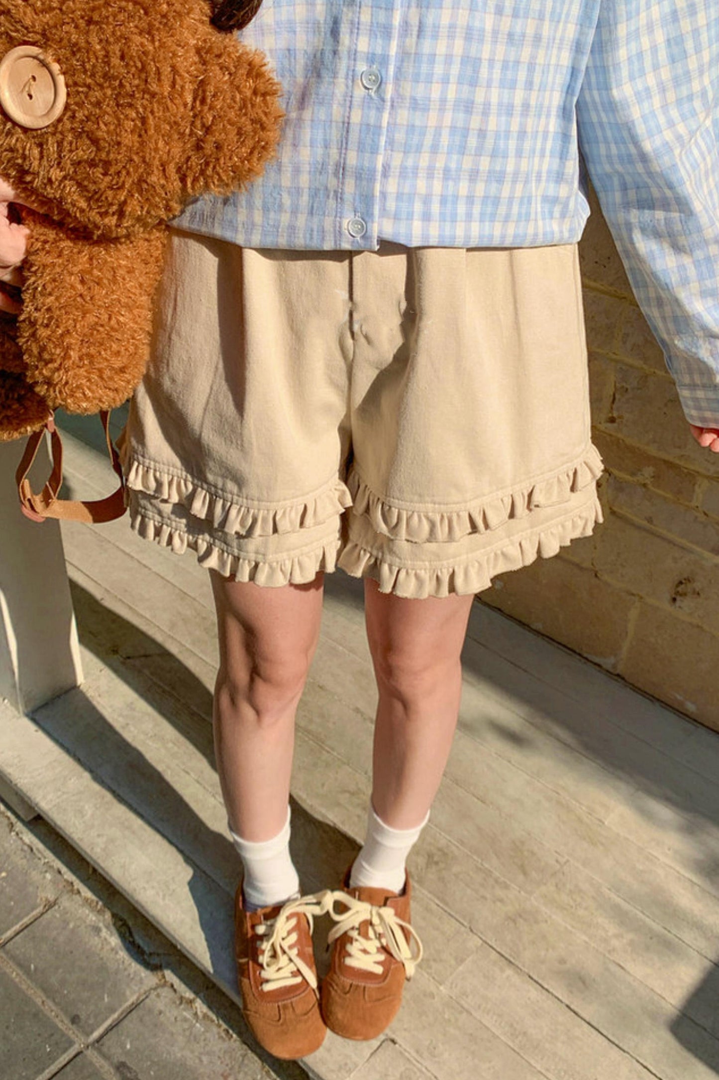 Double Layer Ruffle Shorts