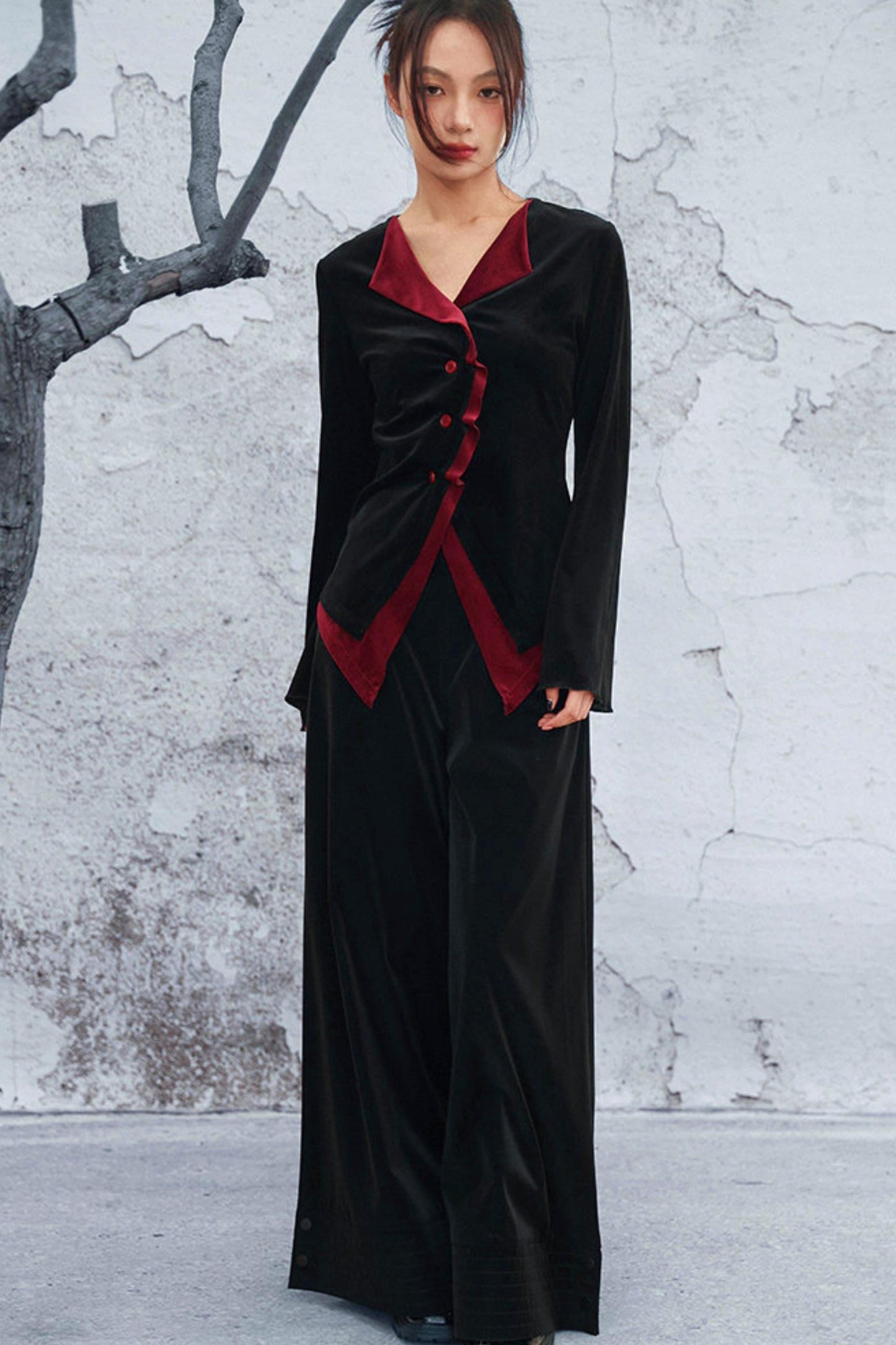 High Waist PU Coated Pants