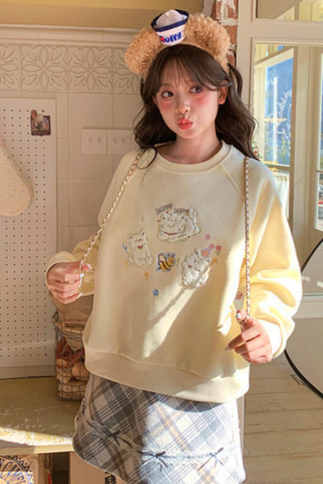 Sweet Dog Loose Sweatshirt