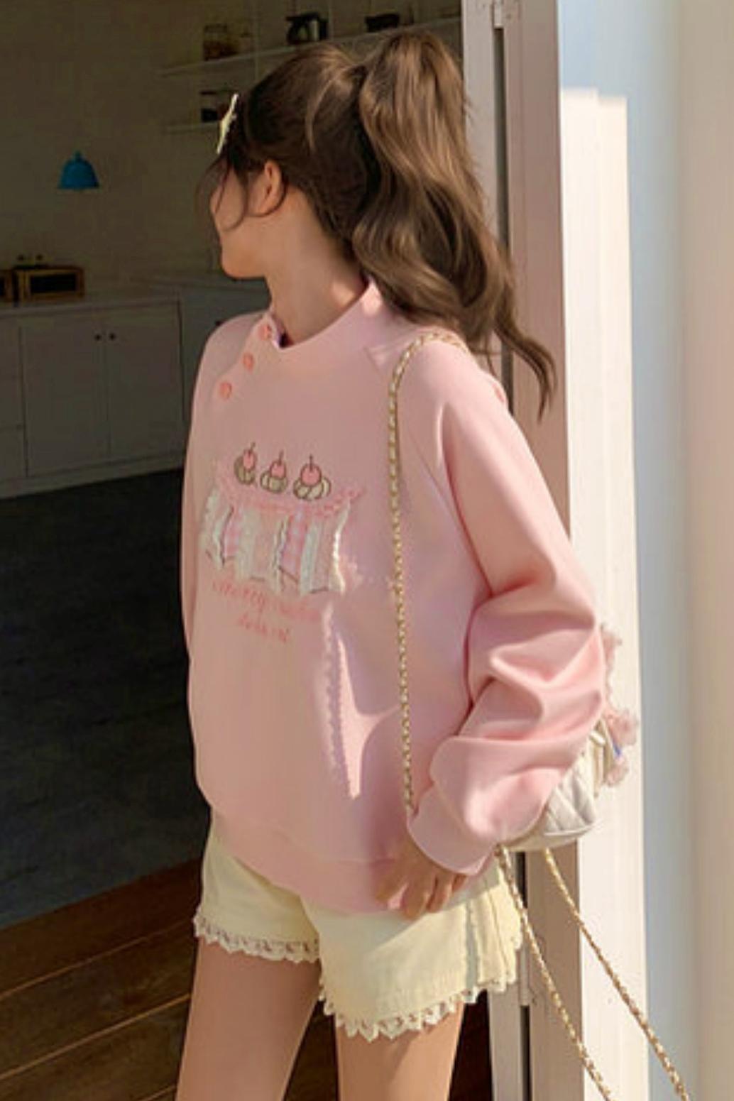 Sweet Forest Girl Loose Sweatshirt