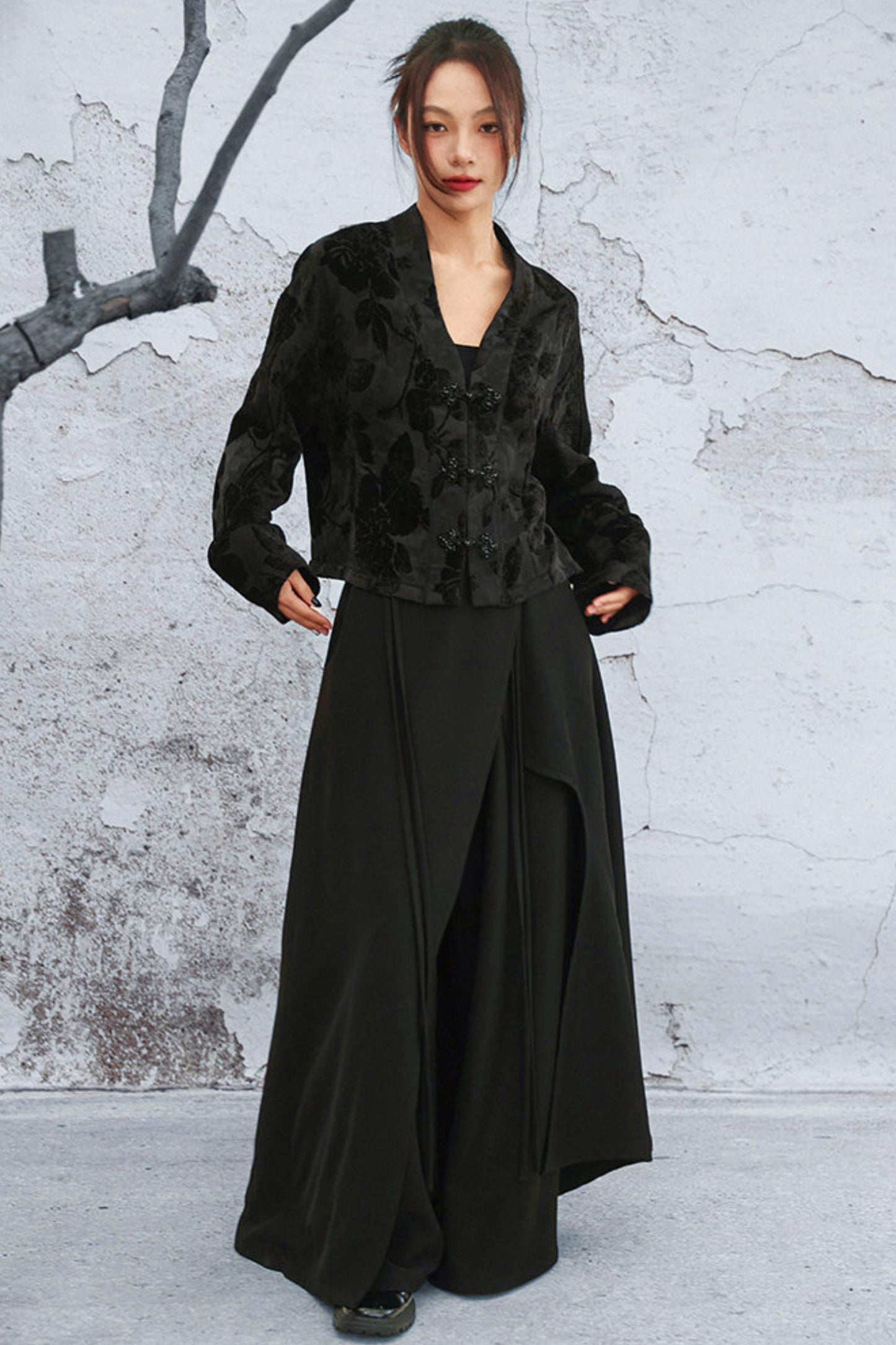 Edgy Jacquard Jacket