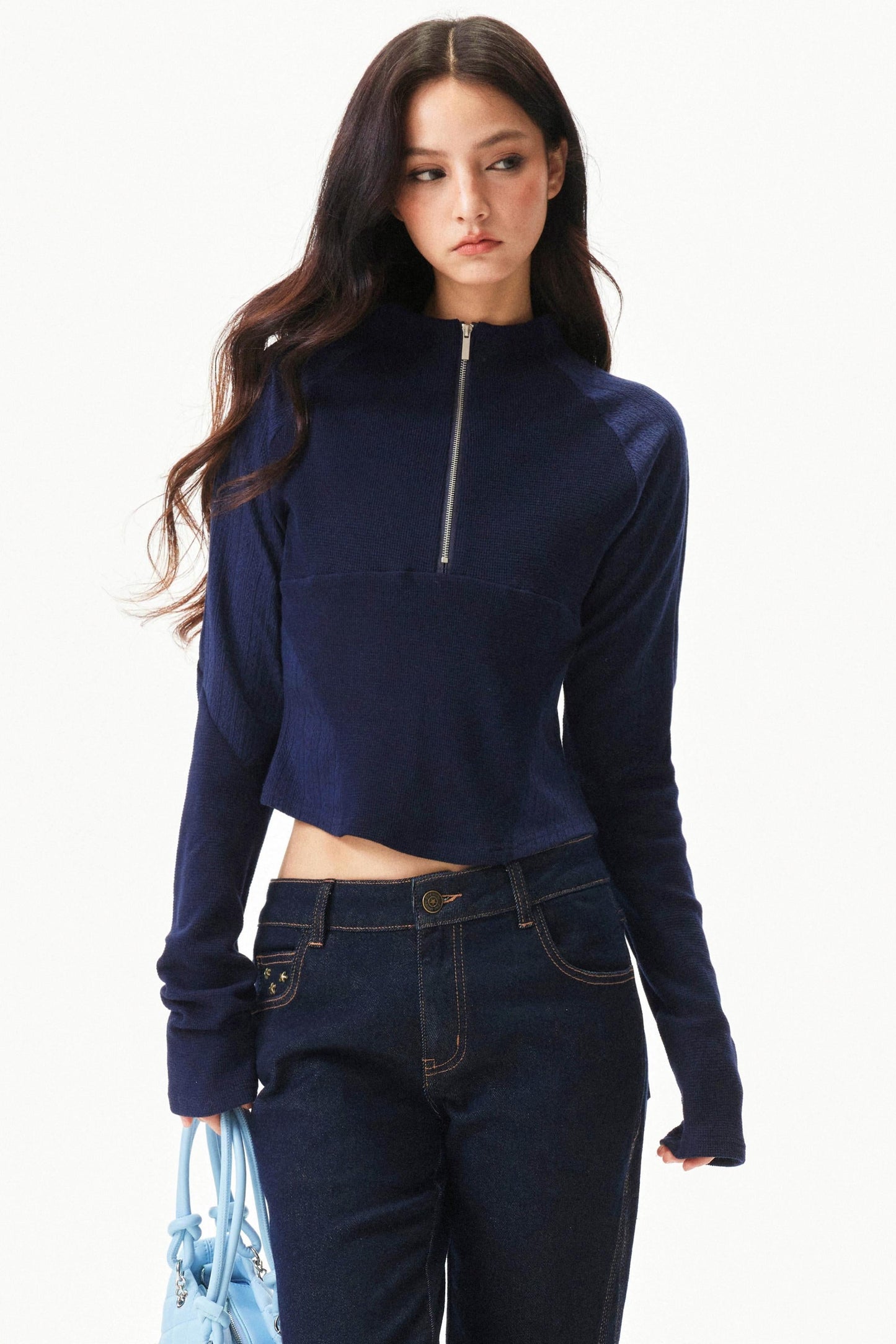 Spicy Waffle Patchwork Top