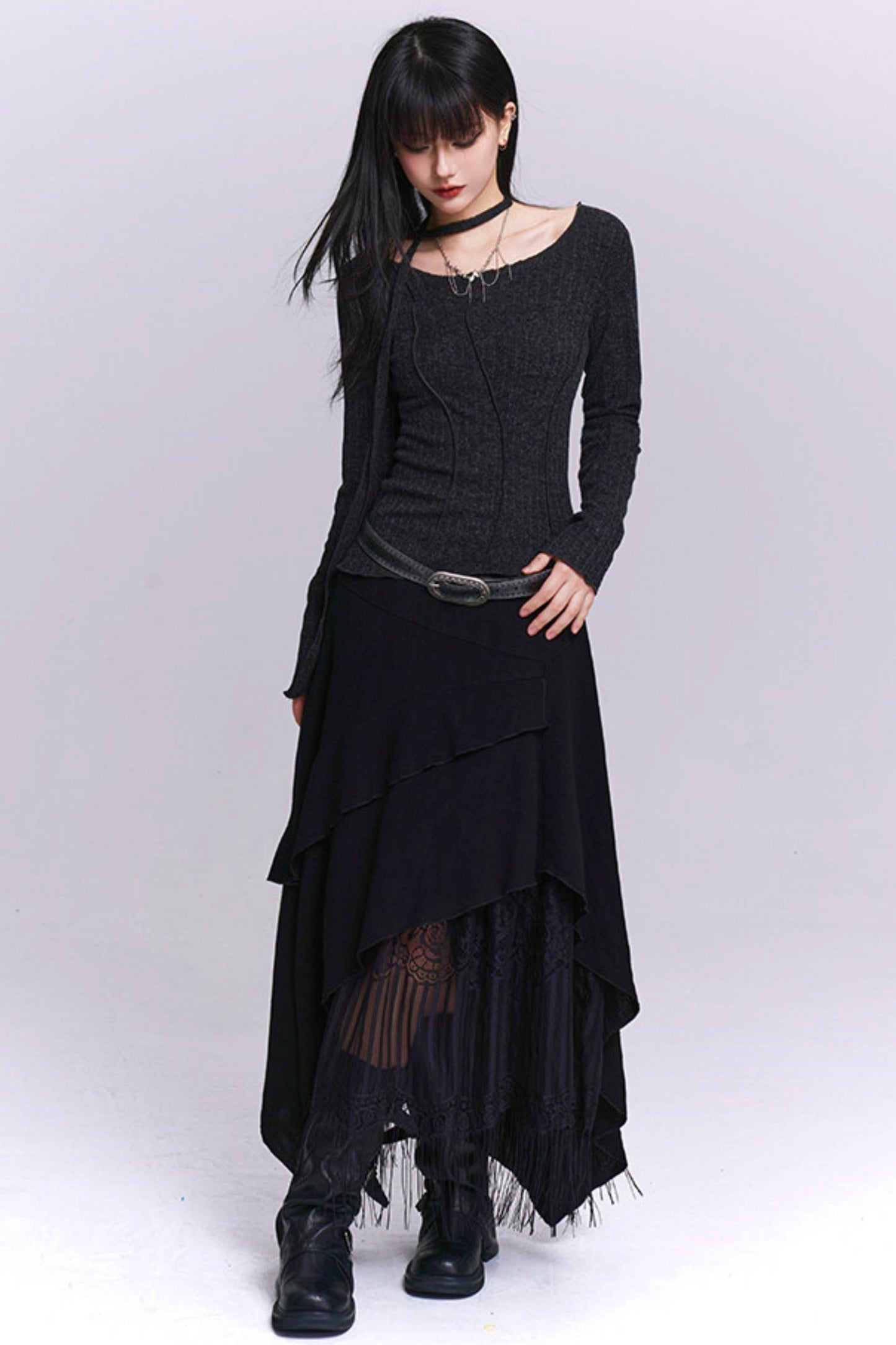 Edgy Slim Fit Top