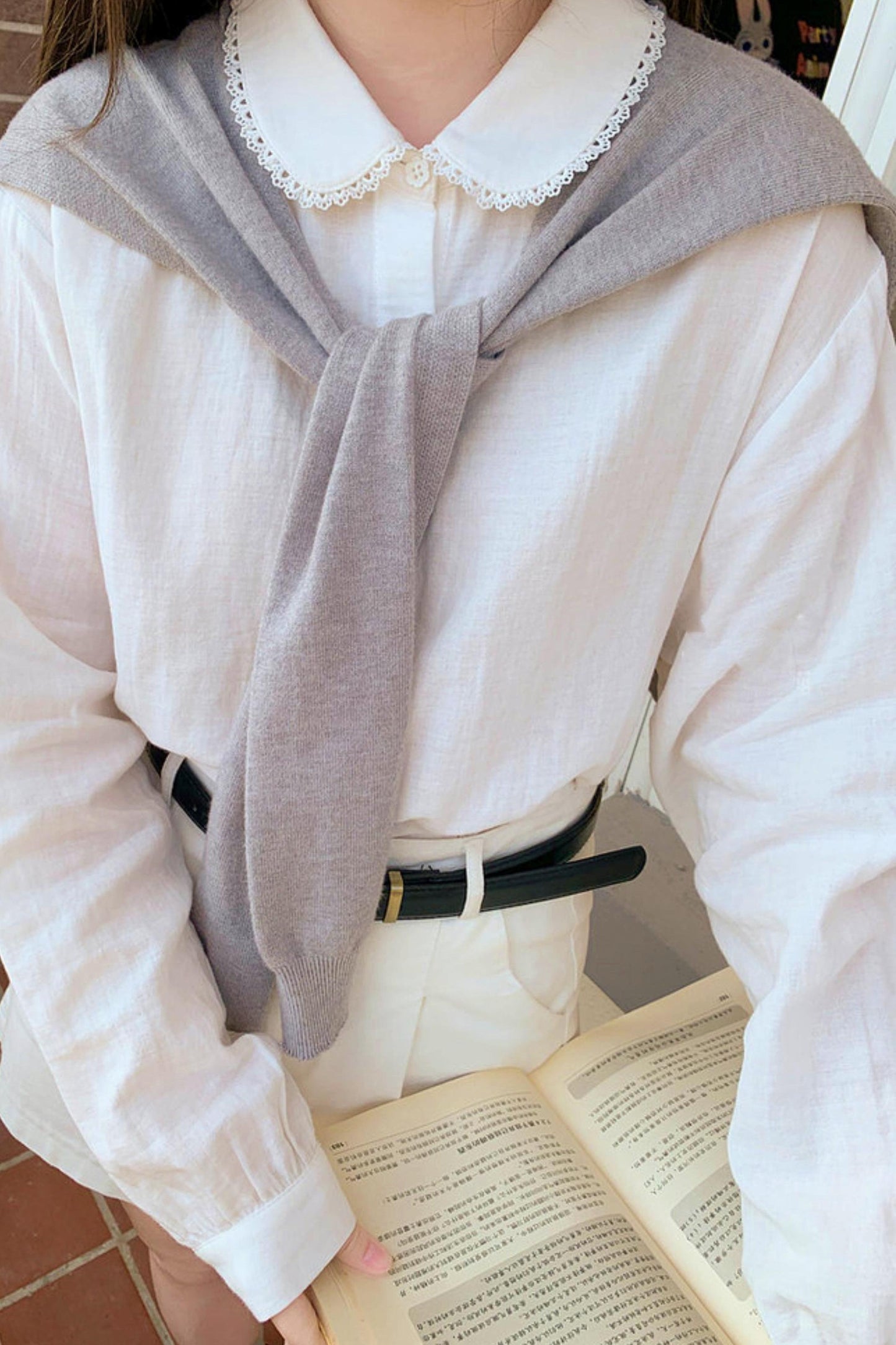 Cotton Dull Color Blouse