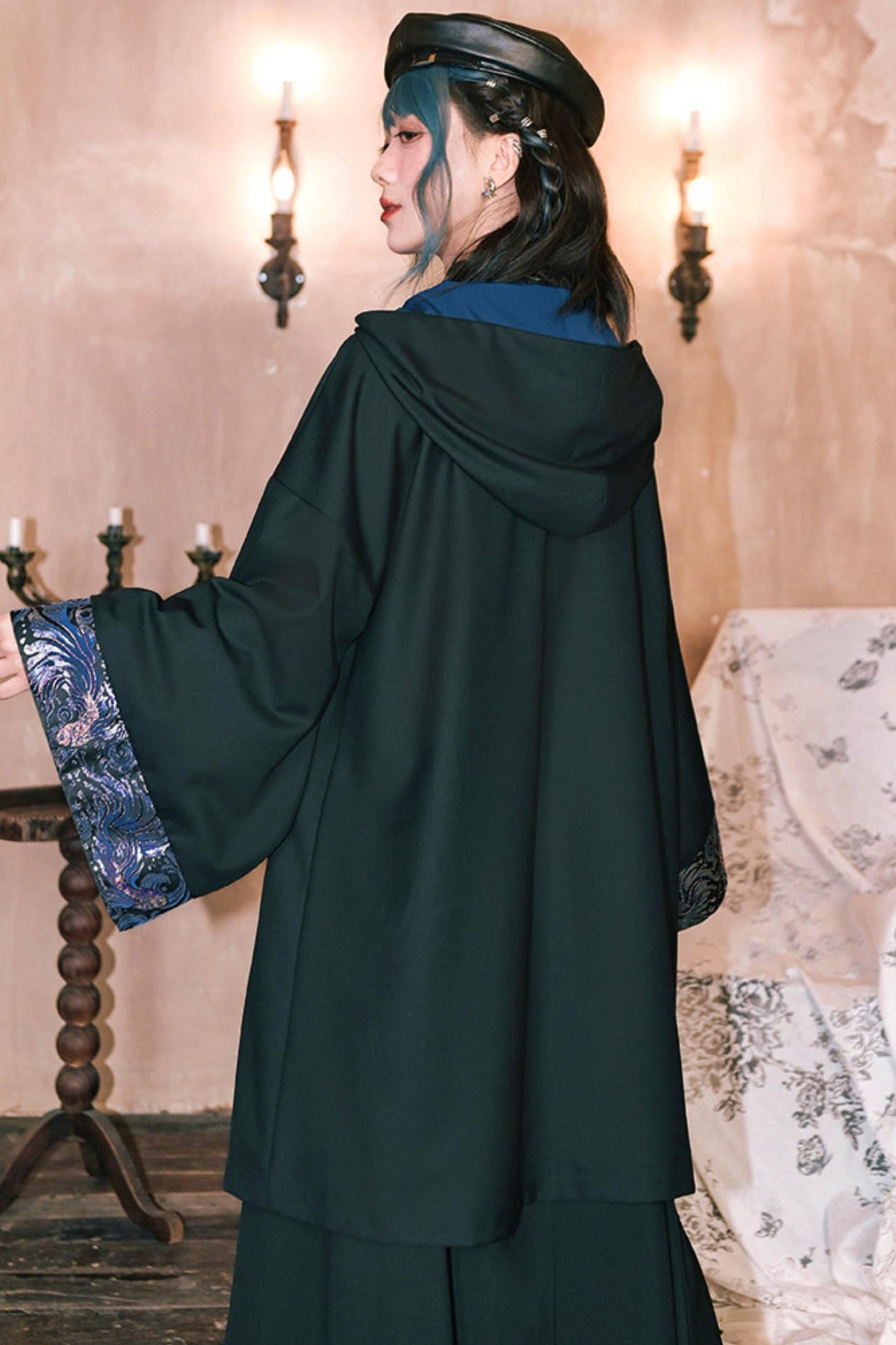 Edgy Hood Cape Coat