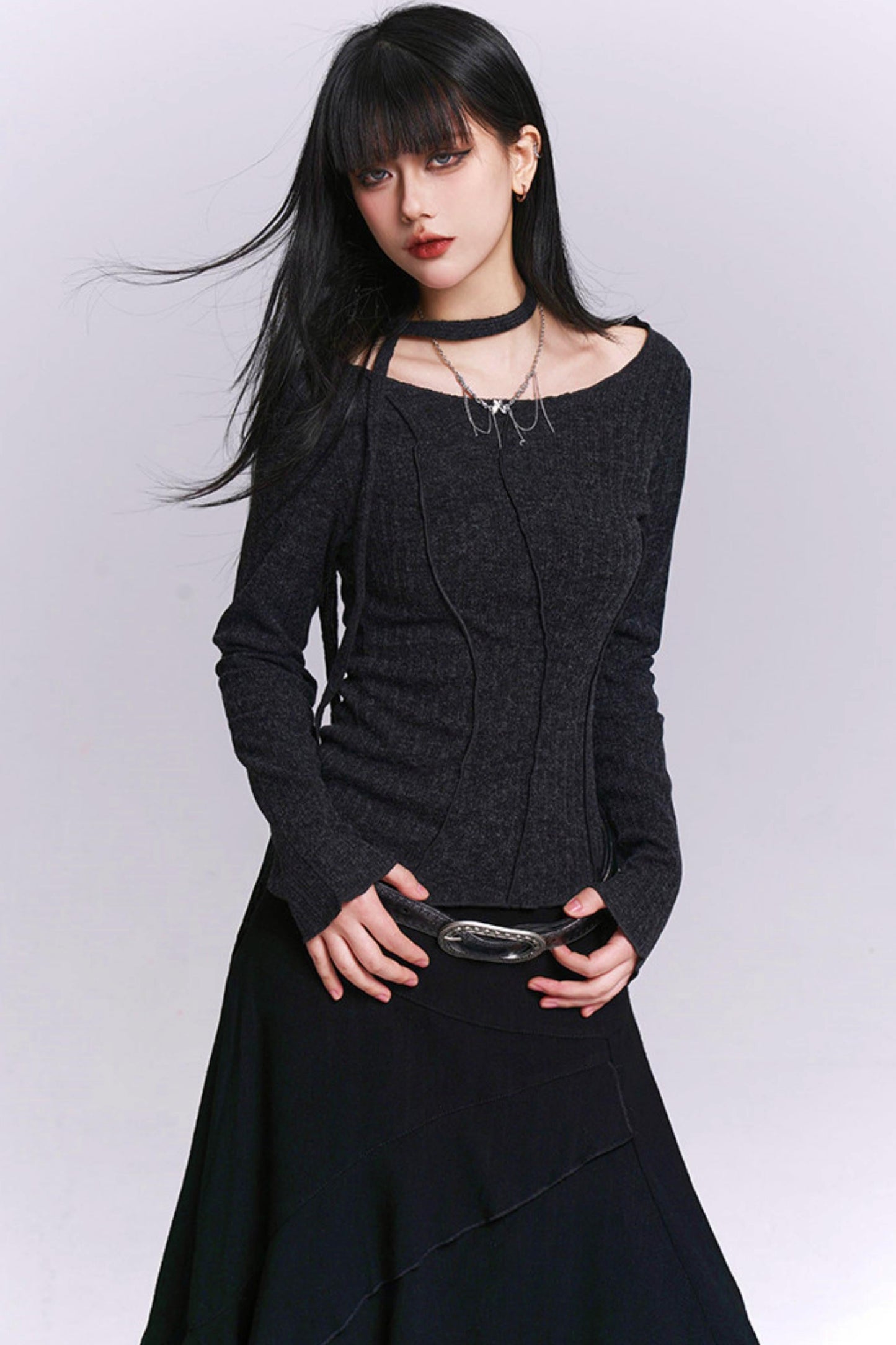 Edgy Slim Fit Top