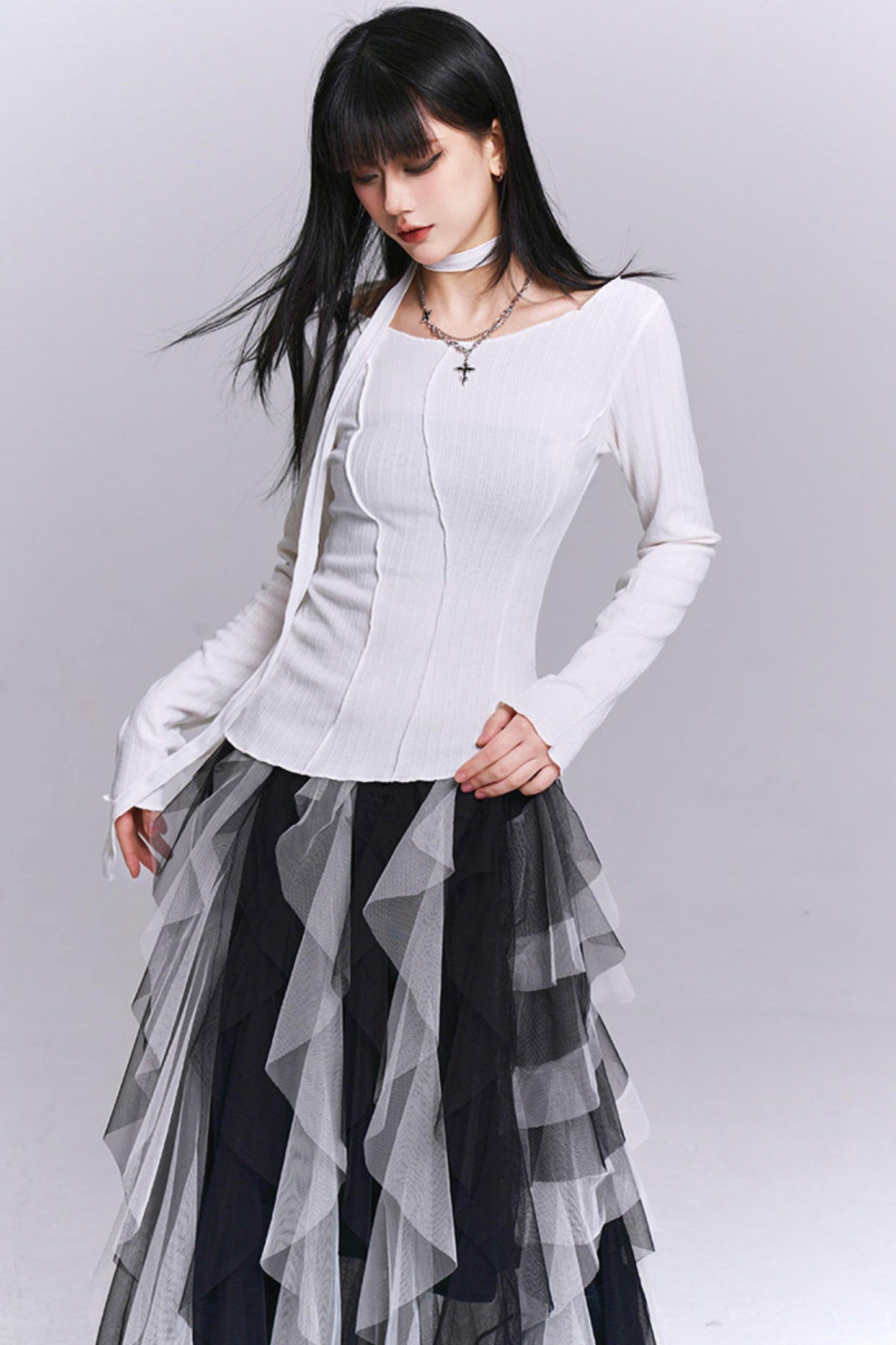 Edgy Slim Fit Top