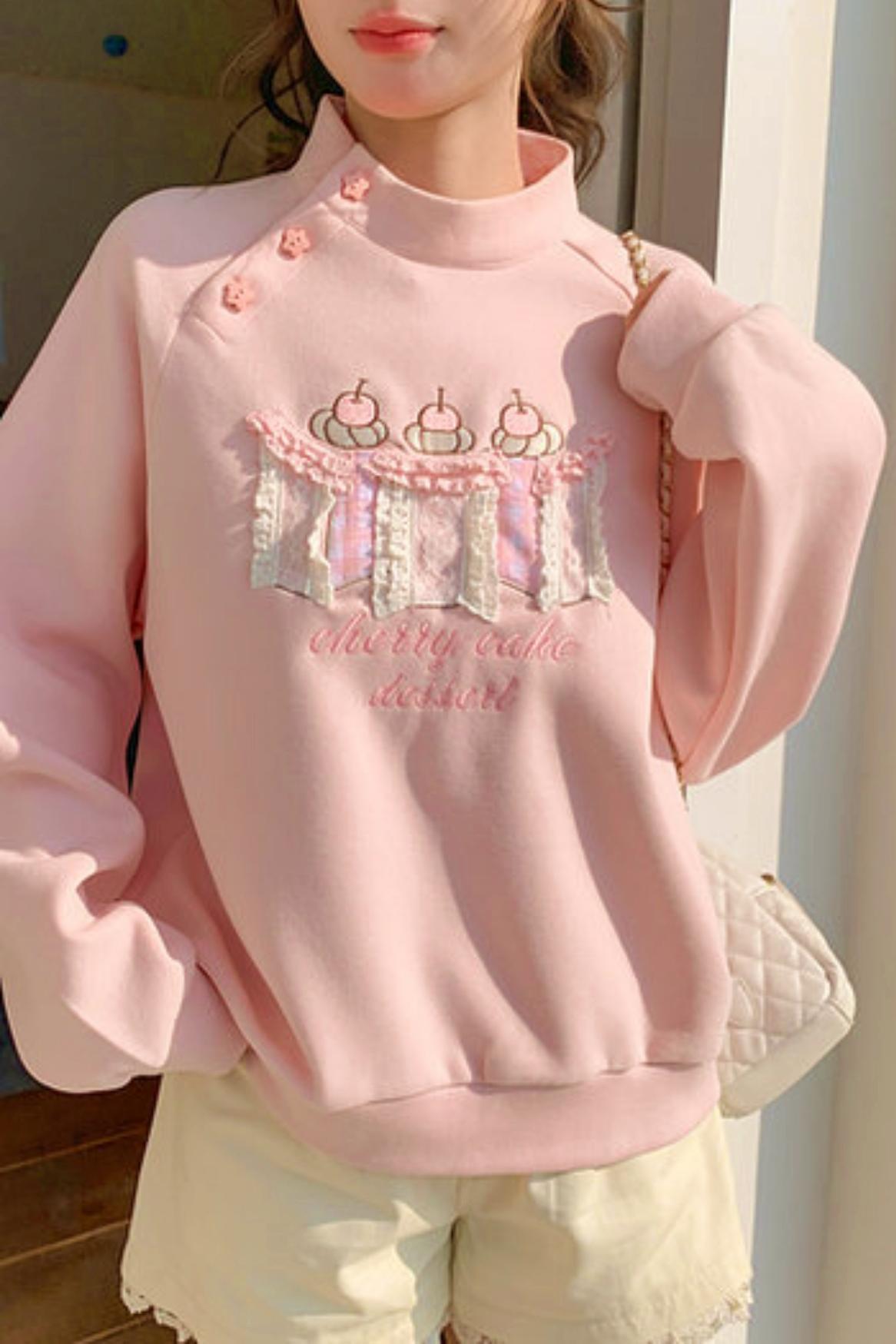 Embroidered Mori Girl Sweatshirt
