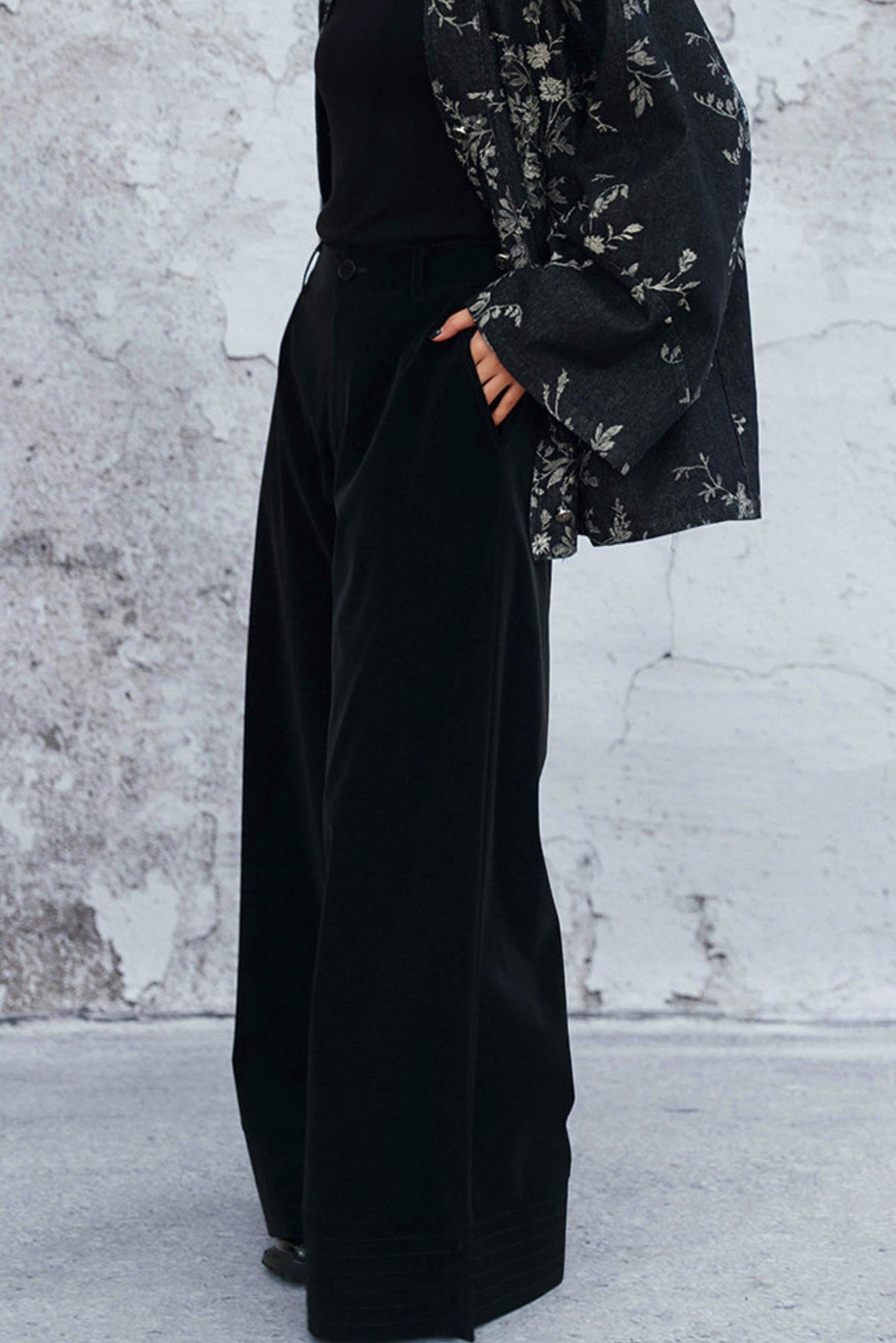 High Waist Poodle Coat Pants