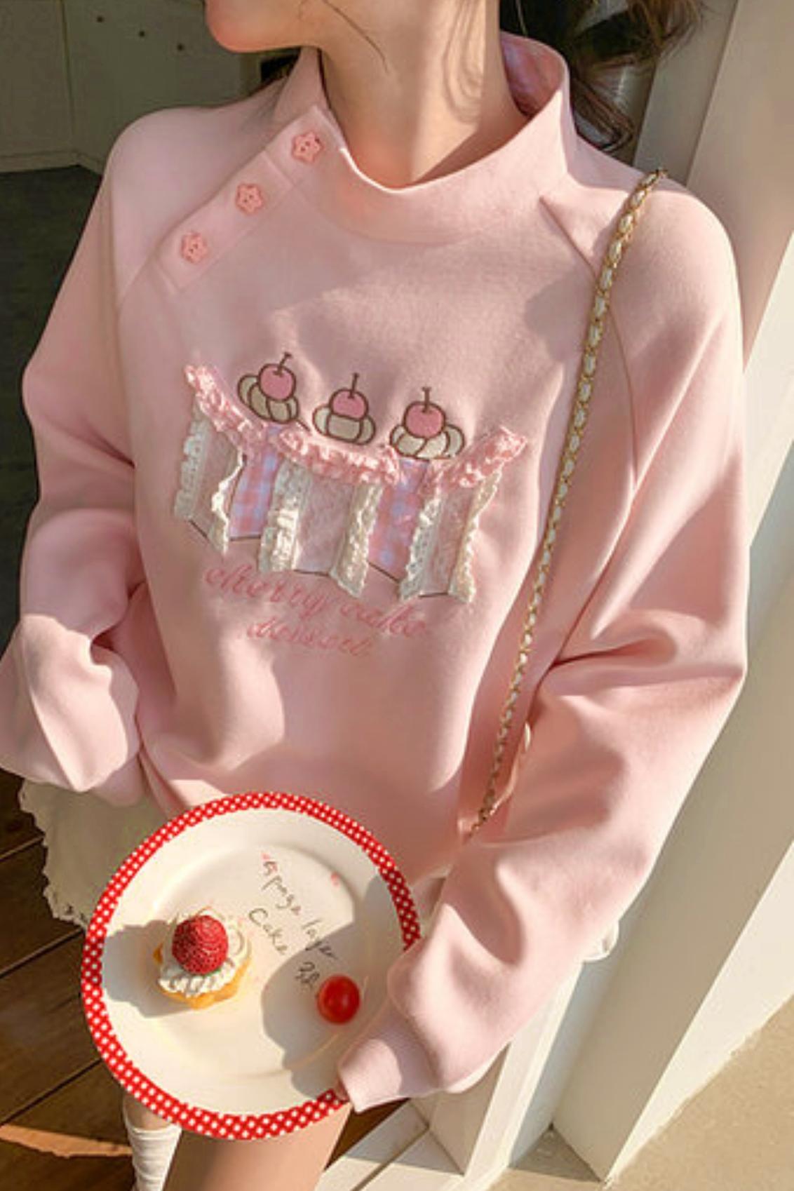 Embroidered Mori Girl Sweatshirt