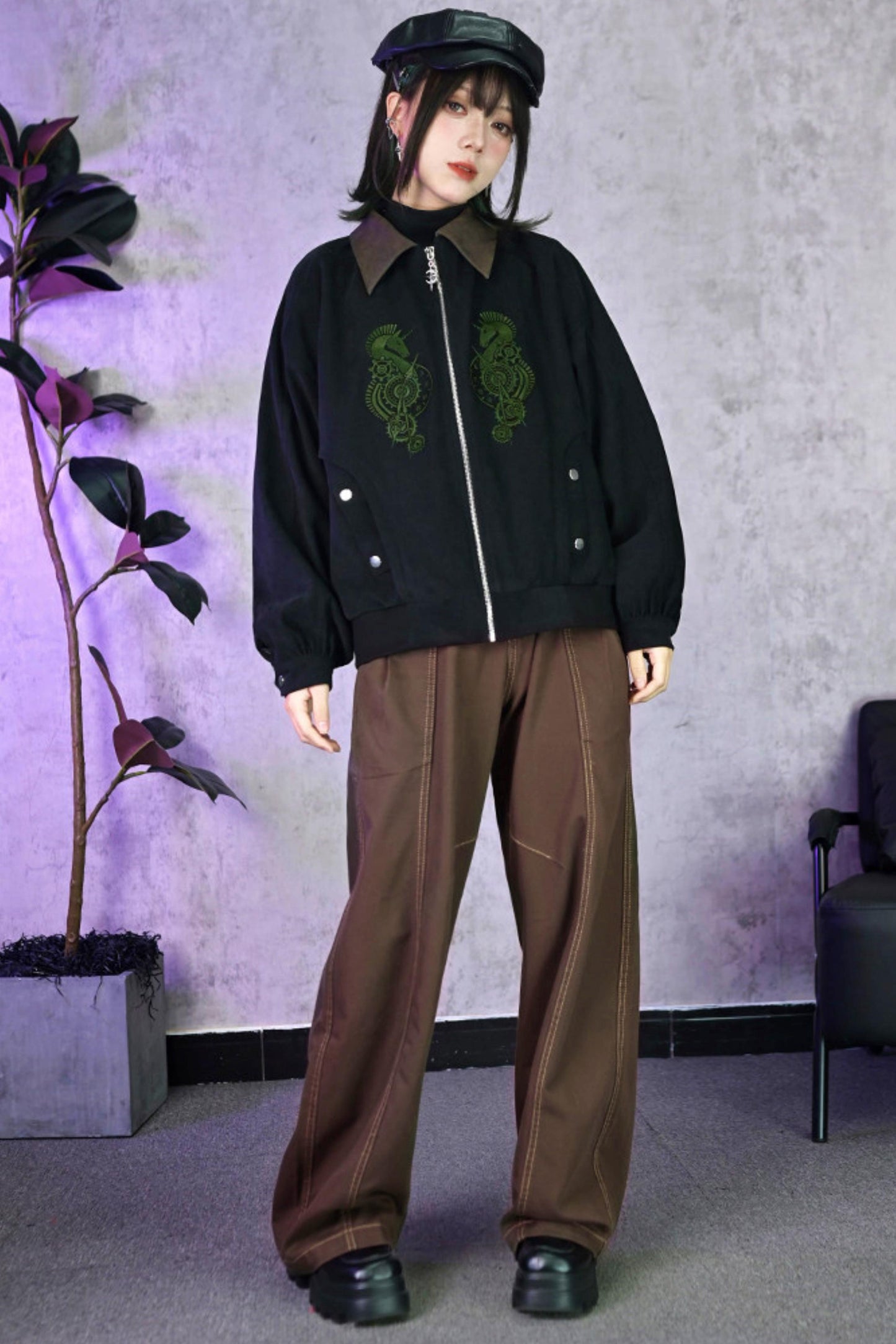 Tencel Patchwork Denim Pants