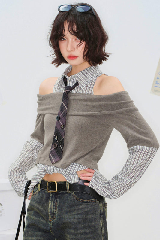 Off-Shoulder Poetry Blouse