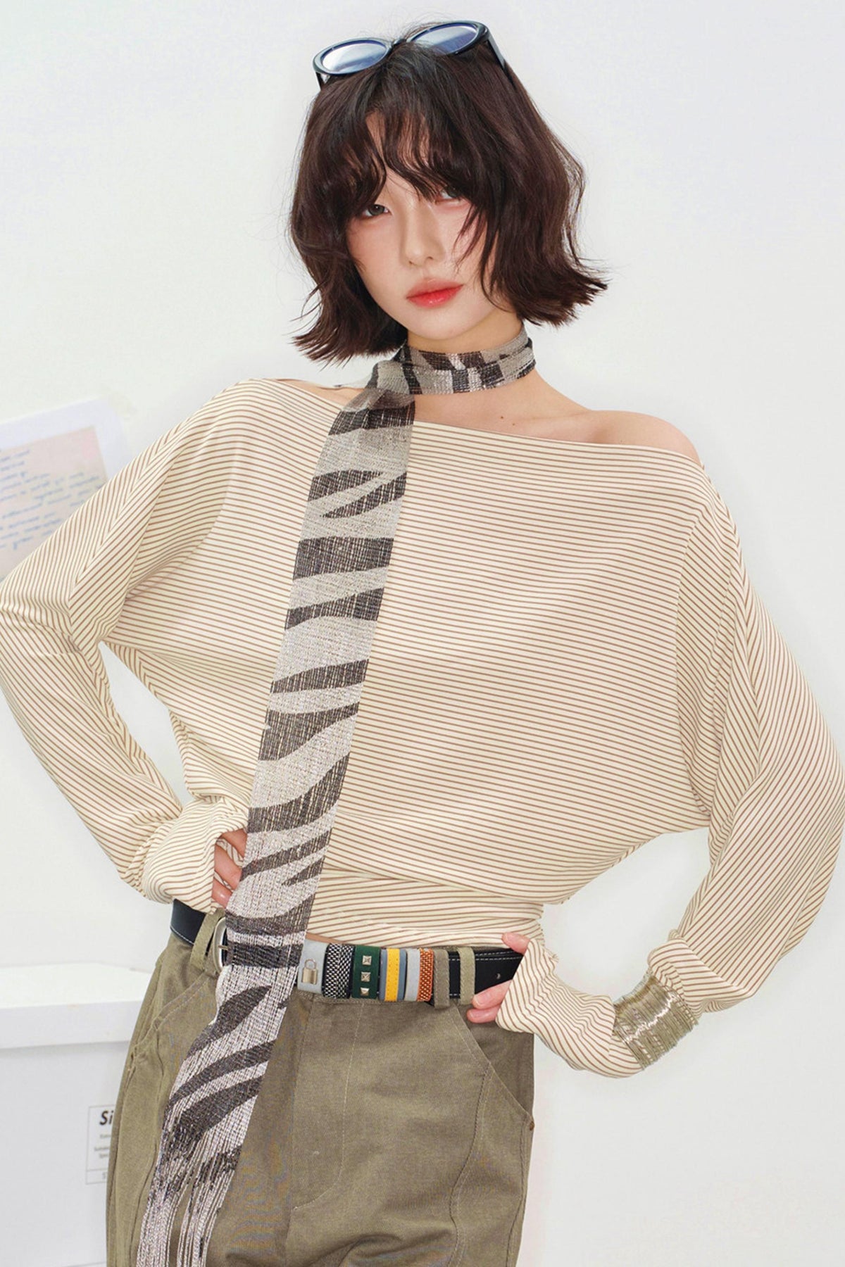 Timescale One-Shoulder Top