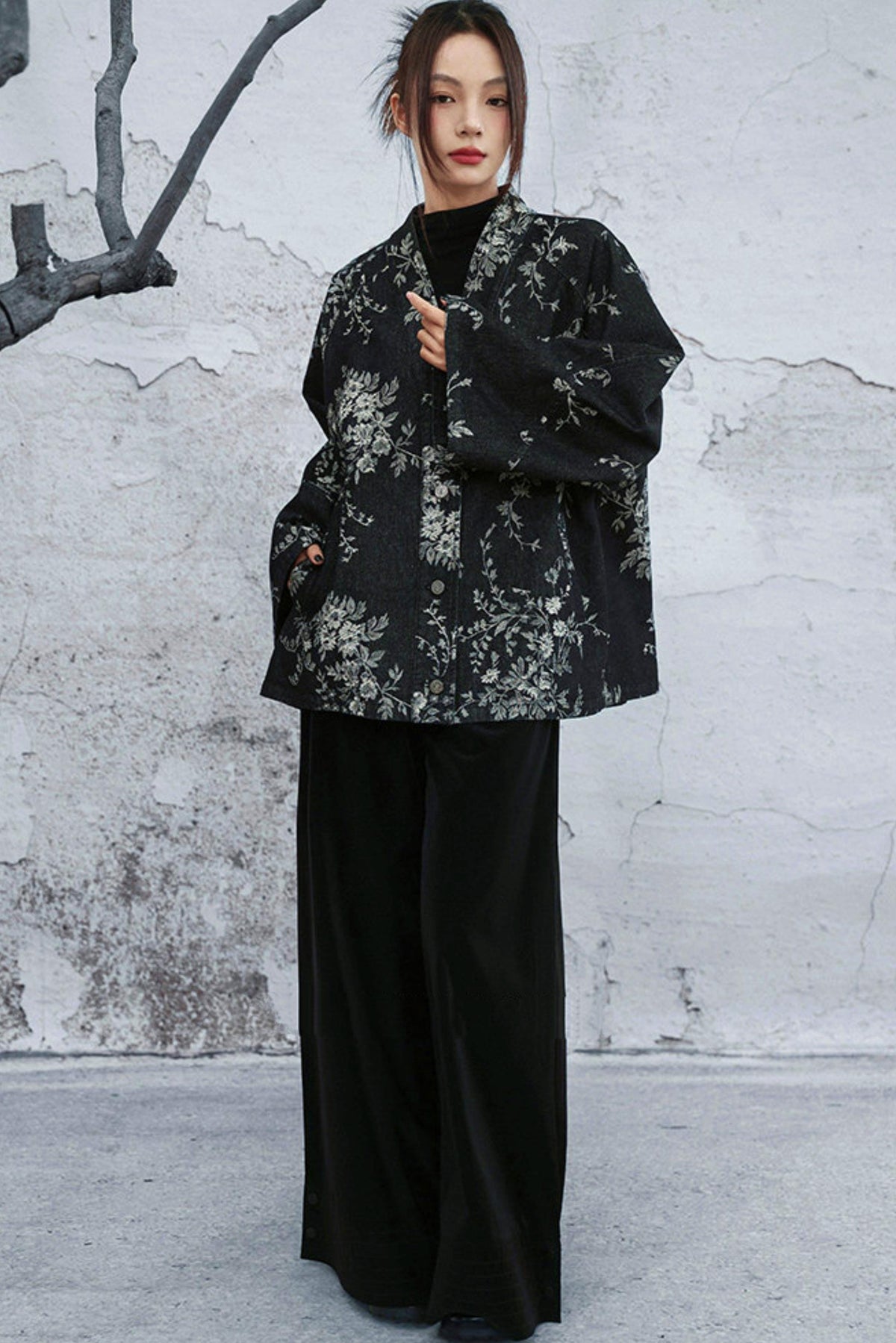 High Waist Poodle Coat Pants