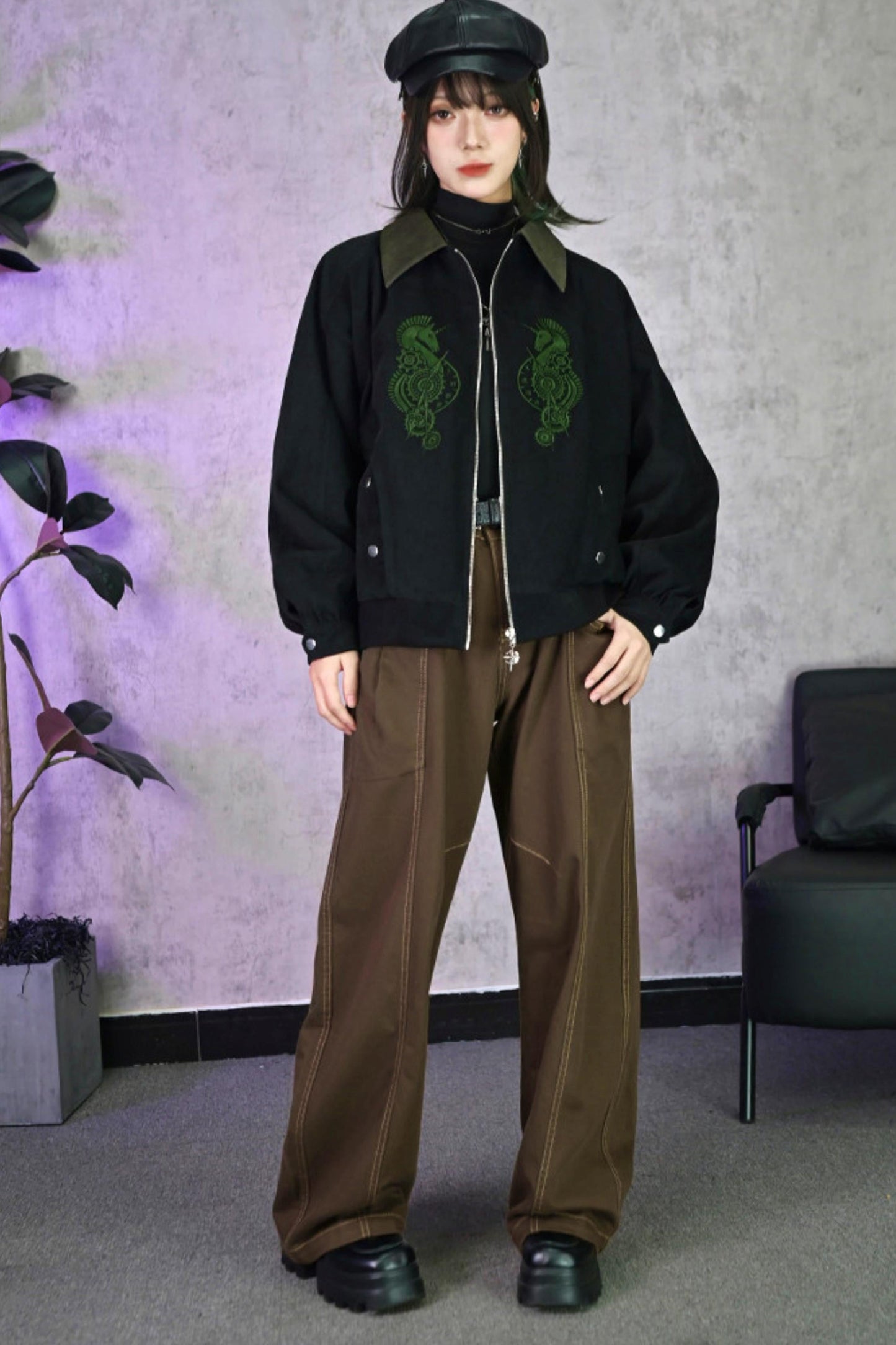 Tencel Patchwork Denim Pants