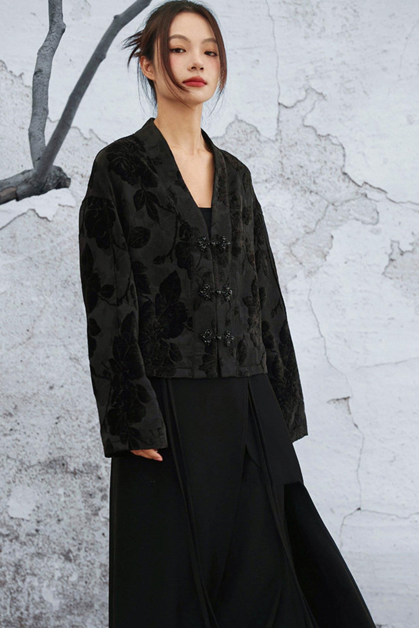 Edgy Jacquard Jacket